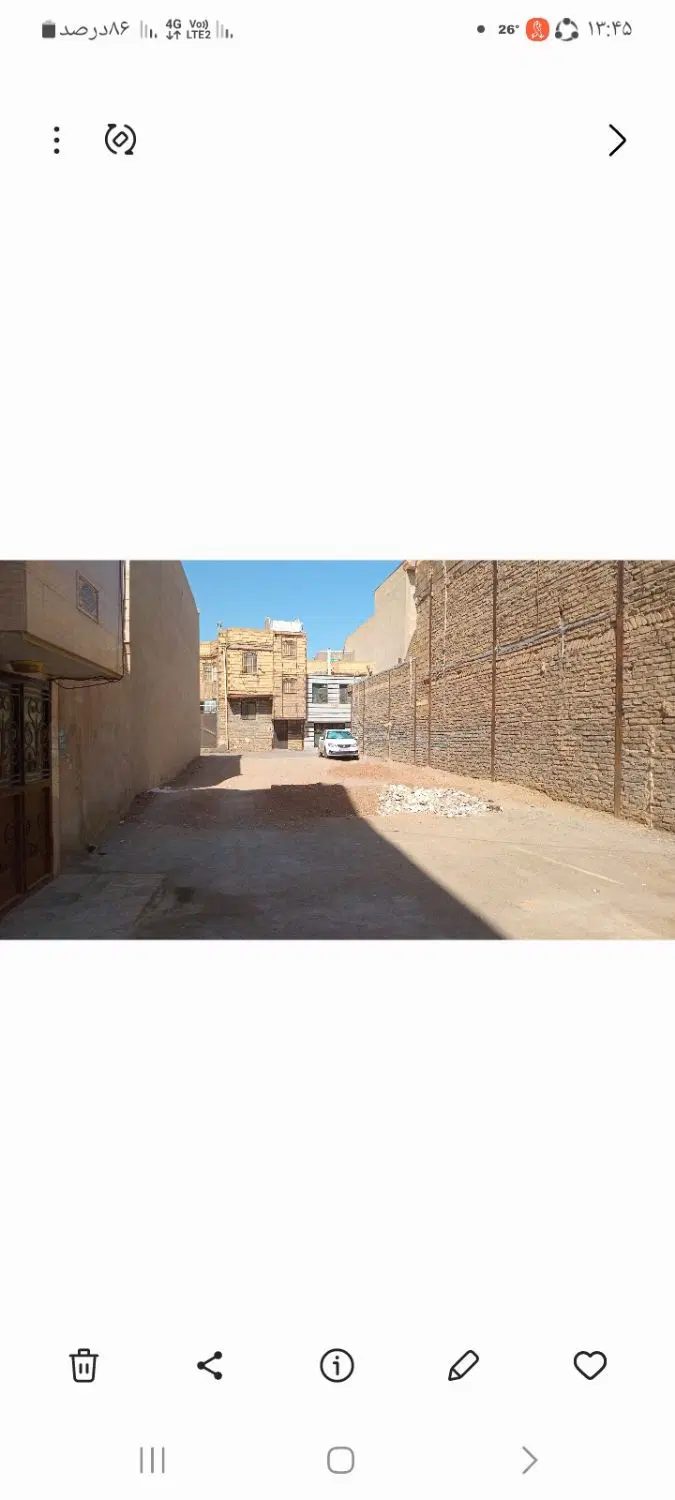 زمین ۱۸۱متری دوکله ایثارگران ۲۵باجواز