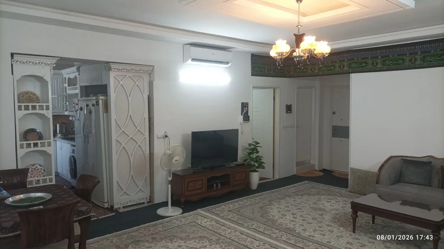 آپارتمان۱۰۵متر_طبقه پنجم_سرجلو_پارکینگ اخصاصی_قائم