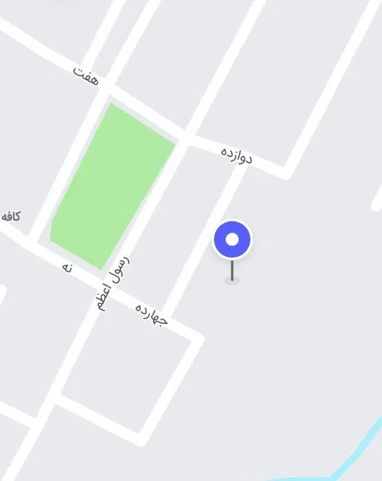 دو پلاک زمین کنار هم در رسول اعظم کوچه ۱۲