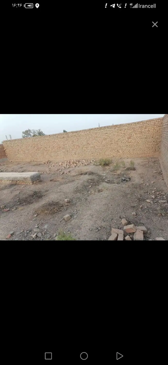 زمین چهاردیواری یاقوت اباد