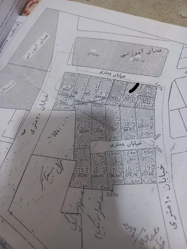 زمین مسکونی شهر مصیری فرهنگیان