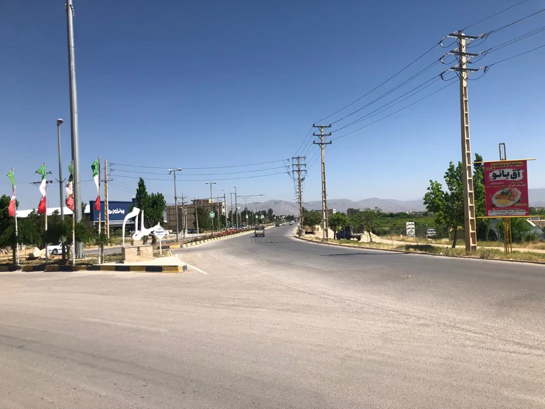 زمین با کاربری باغ ورودی شهر بیضا