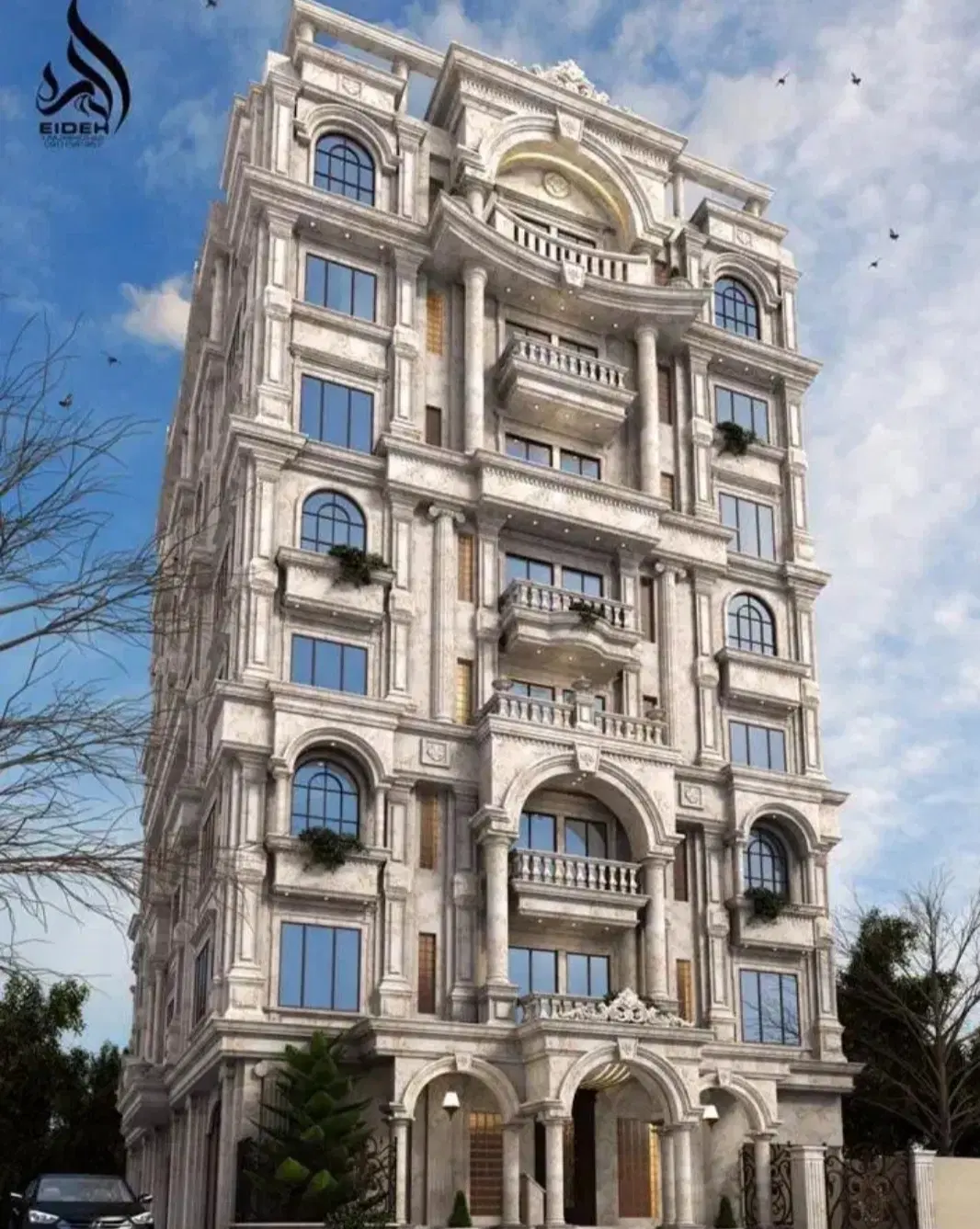 آپارتمان ۱۷۰ متری ۳ خواب یکی مستر طبقه۳