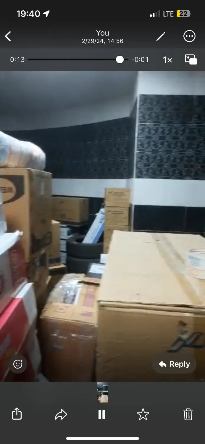 انبار ۴۰ متر برای مواد غذایی،کالای پزشکی و..