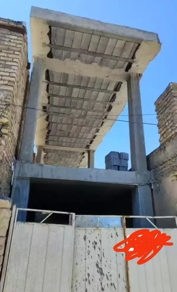 ۵۵متر زمین دوبلکس سقف ستون