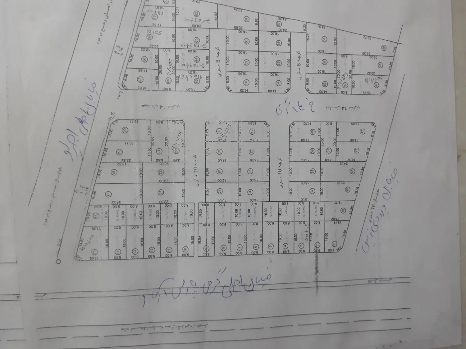 زمین مجرد خ ۱۴ متری نبش