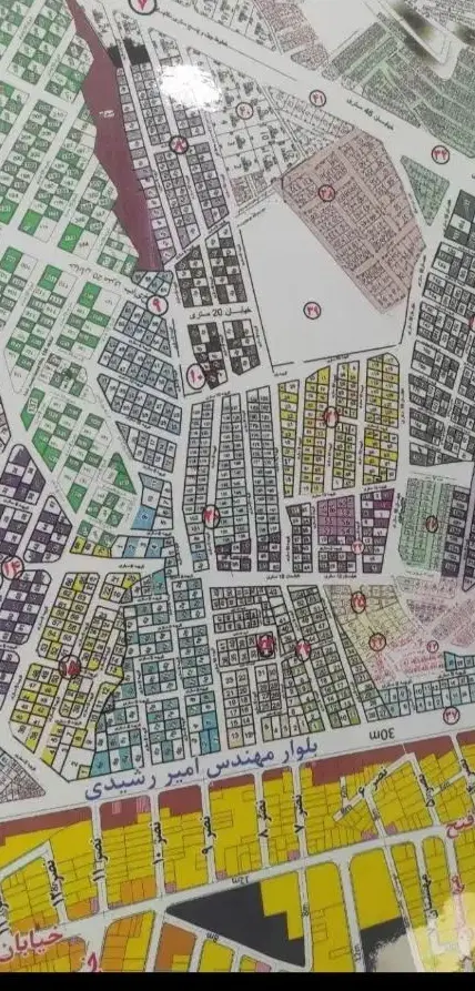 زمین محدوده ملاسعید سی متری مهندس رشیدی