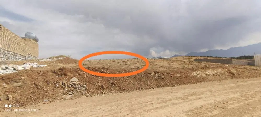 زمین کوچه باغ شهر 1 راهنمایی بلوک 2