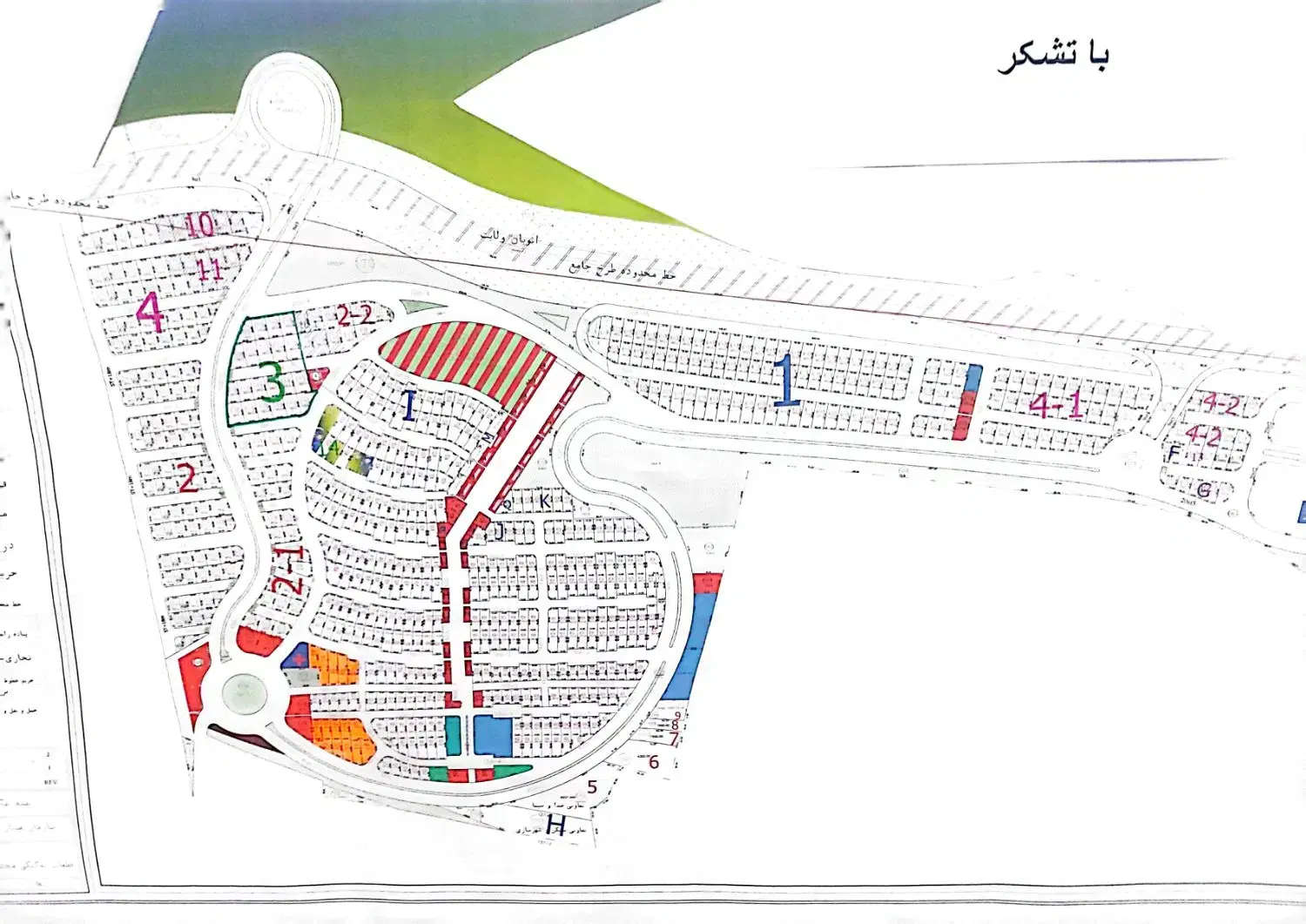 فروش قطعه زمین کامل بمساحت۷۲۶ متری(۳۳×۲۲متر)