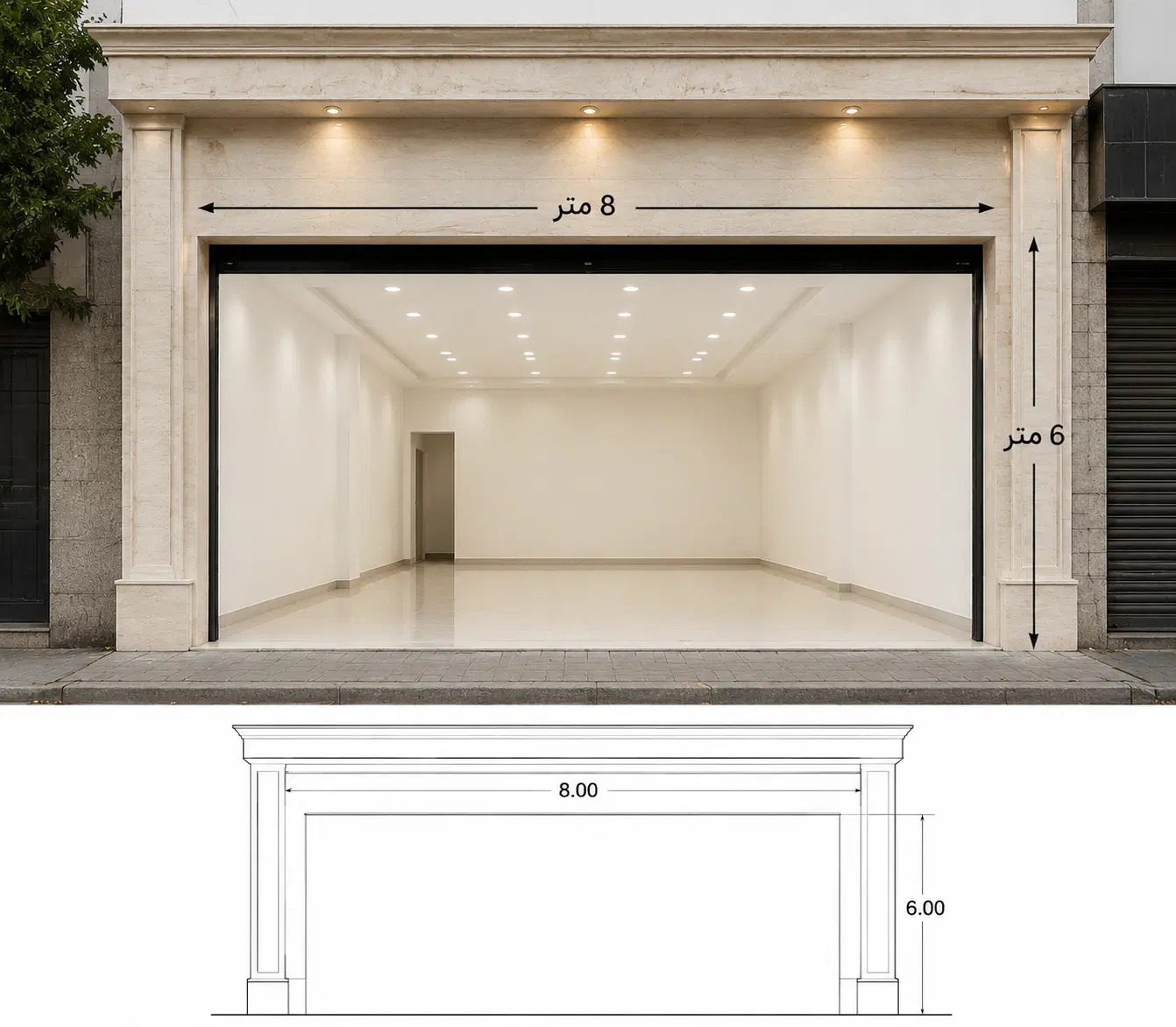 مغازه تجاری بهترین موقعیت مصلی