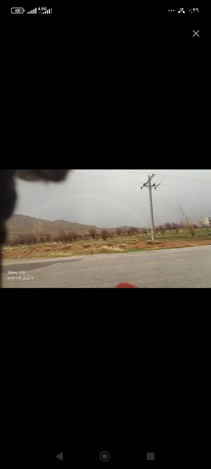 زمین ۲۵۰۰ متر در دو راهی روستای  فسیجان و گوشلان