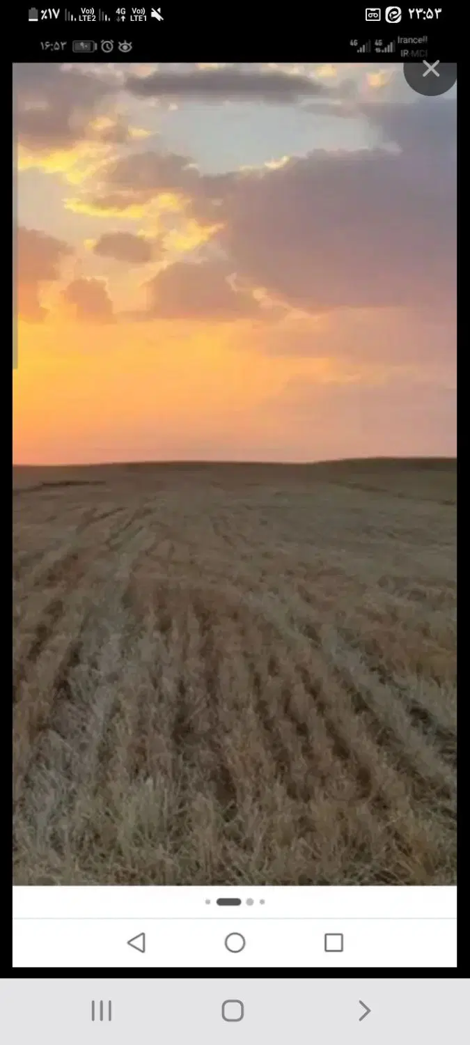 مقدار ۲.۵ هکتار زمین دیم