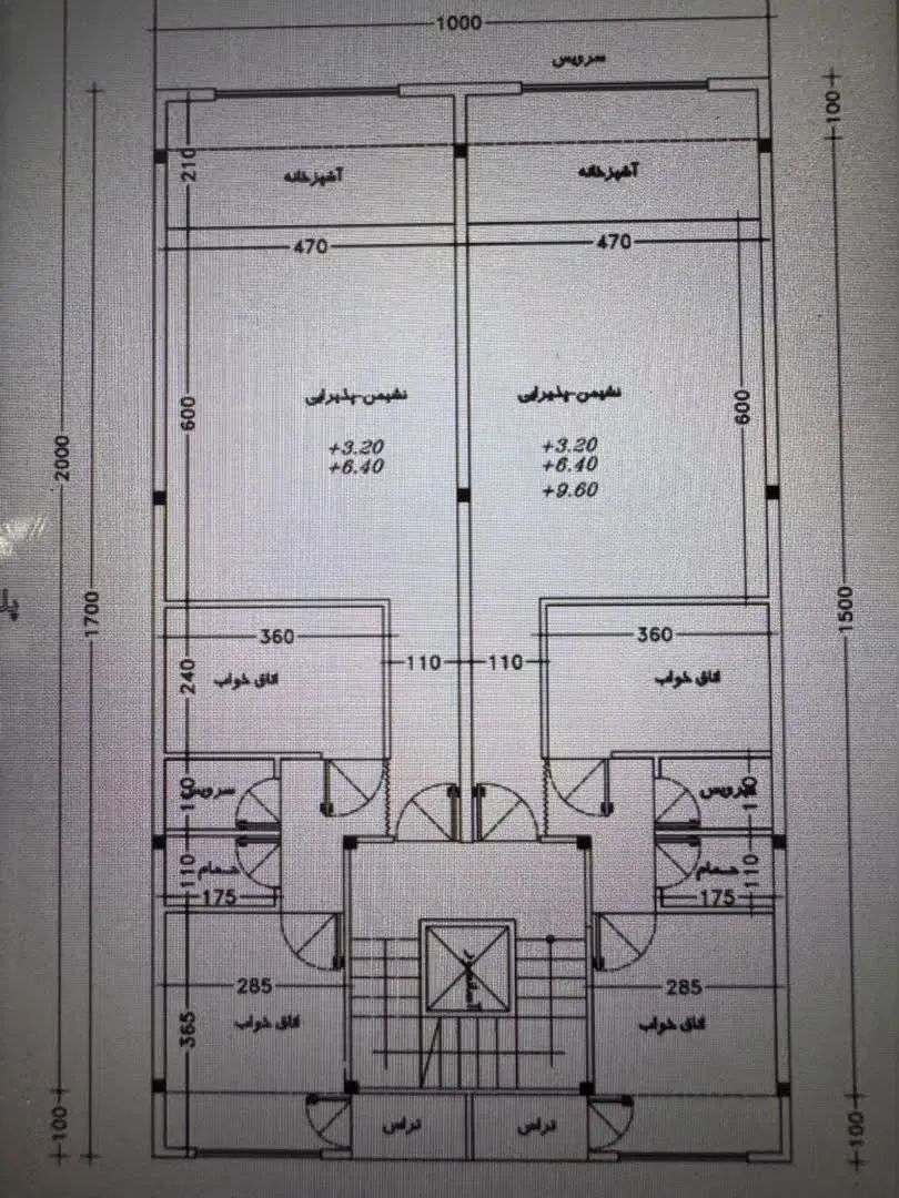 واحد ۲۱۰ متر عبور جدا دوشان