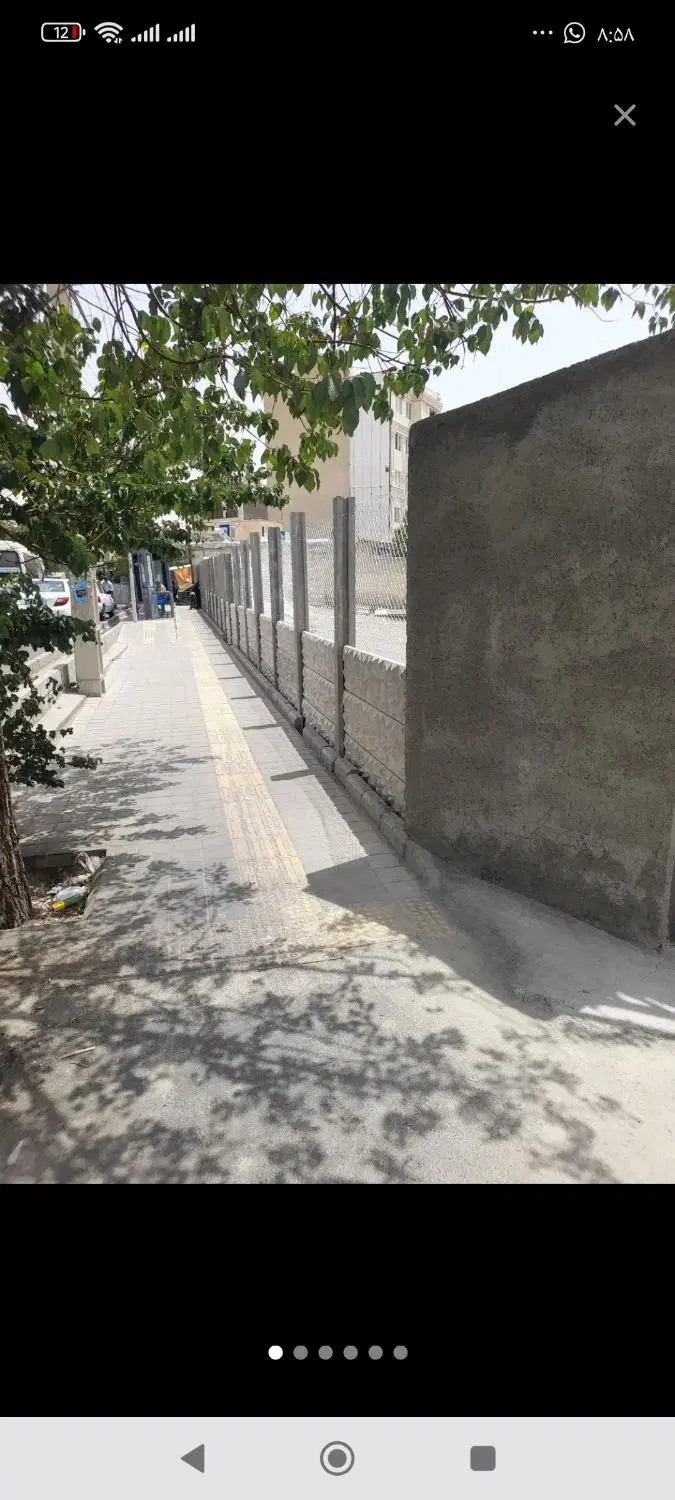 6128 متر مربع زمین محصور شده