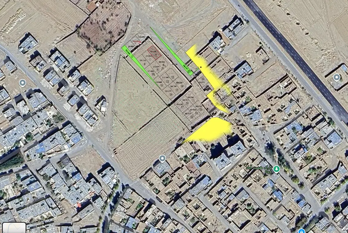 زمین دو نبش حکیم سنایی