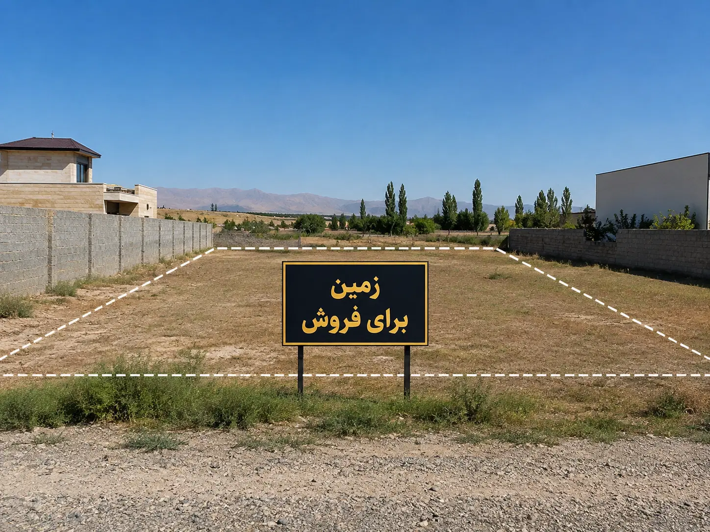 زمین مسکونی بلوار دشت بهشت آماده ساخت