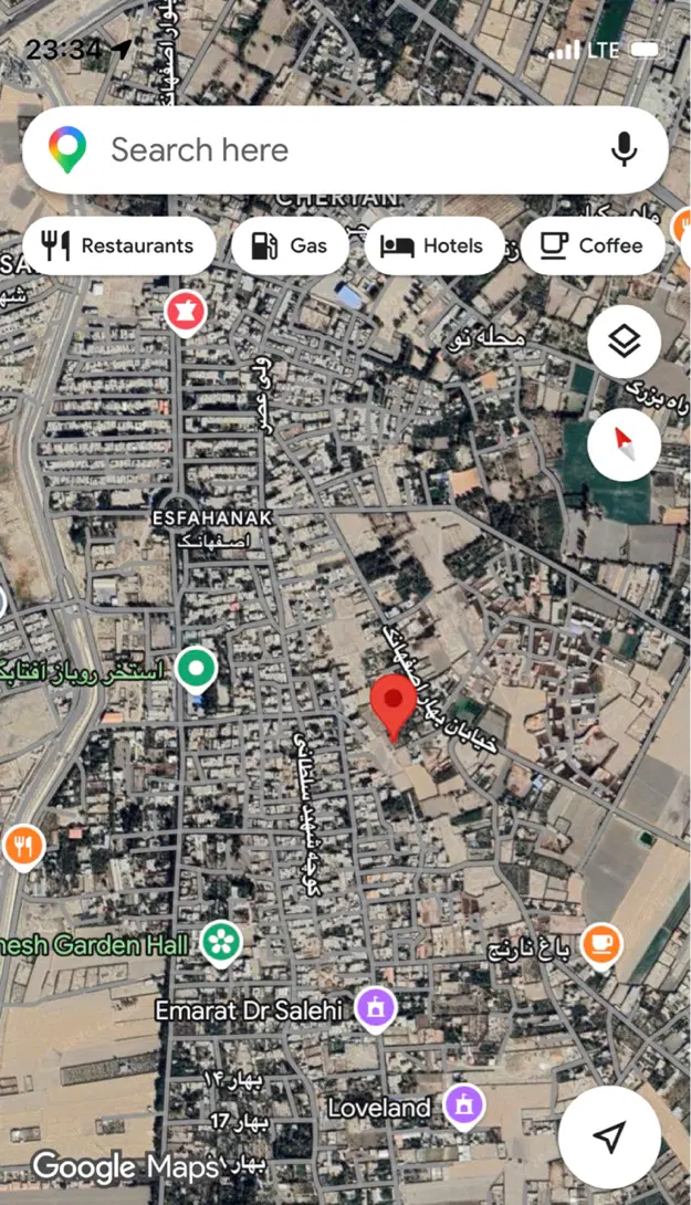 باغ ۷۰۰متری اصفهانک ۱۰کیلومتری پل غدیر