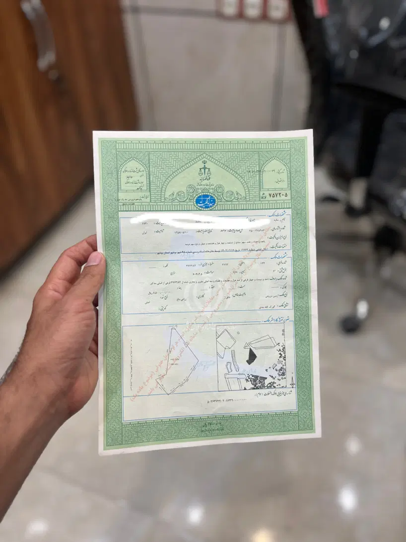 زمین مسکونی ۲۰۰ متری تک برگ