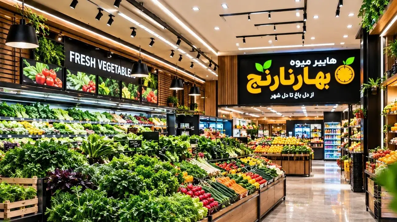 اجاره بخش سبزی‌فروشی هایپر میوه در موقعیت عالی
