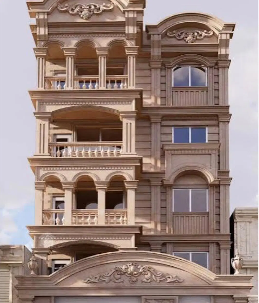 آپارتمان ۴طبقه یکجا ولیعصرجنوبی