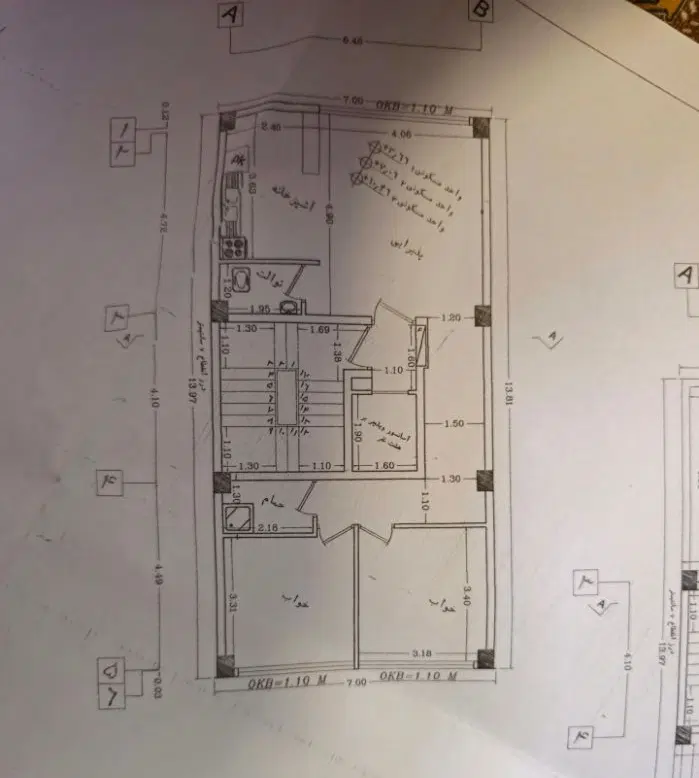 ۷۷متری_زمانی_تک واحدی_دوکله_پنجره قدی