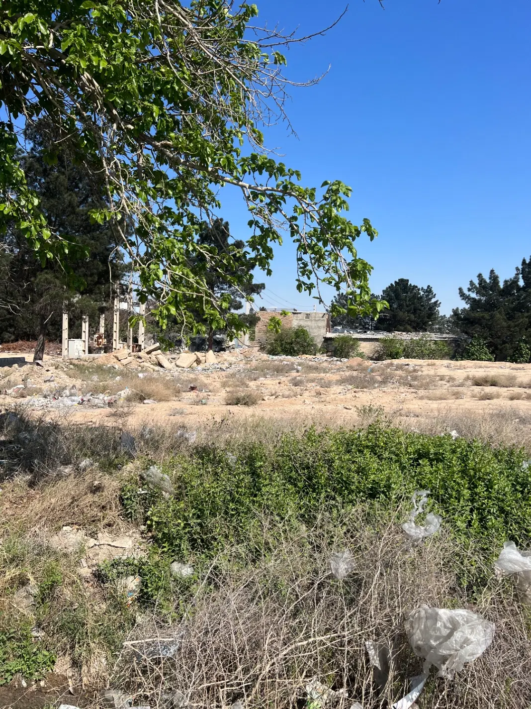 زمین کشاورزی ۲۴۰۰ متر کهریزک قمصر