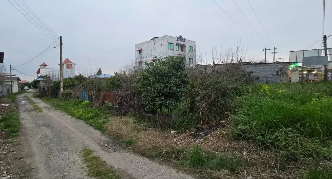 فروش زمین بابلکنار ۶۰۰ متر ، تجاری مسکونی ، دونبش