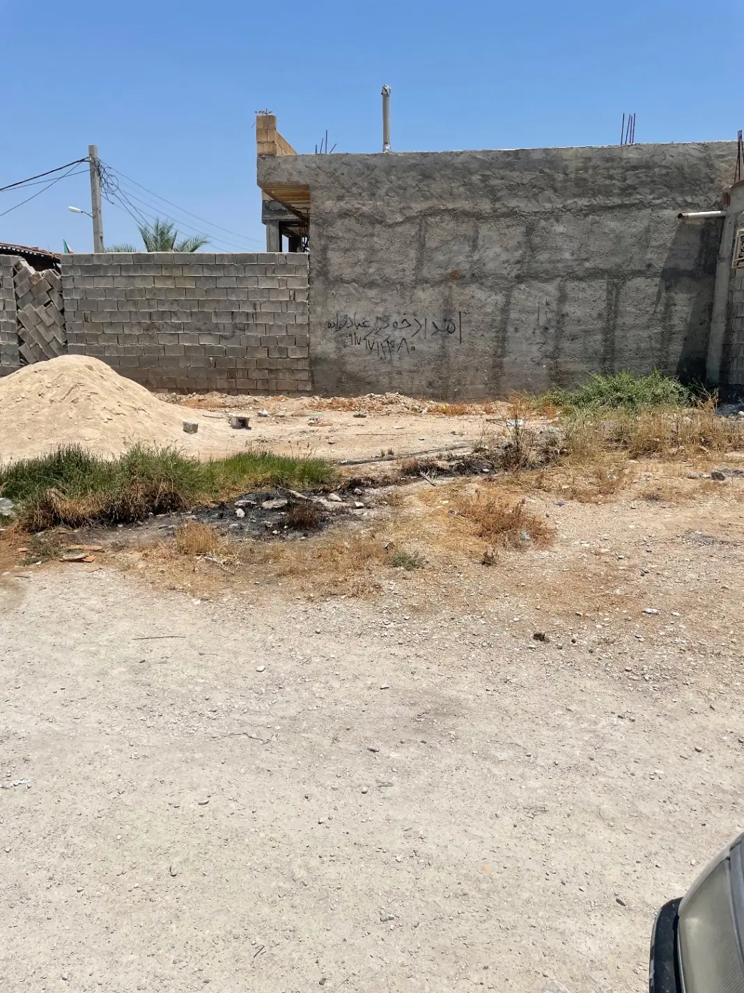 زمین گرمسیری کوچه ۹ ته کوچه سر نبش