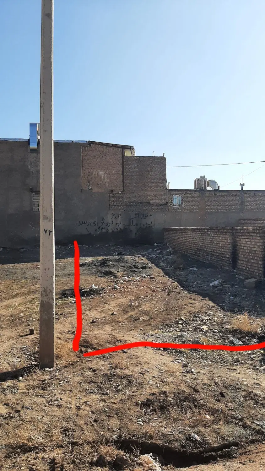 زمین ۱۱۶ متری فرح بخش شرقی