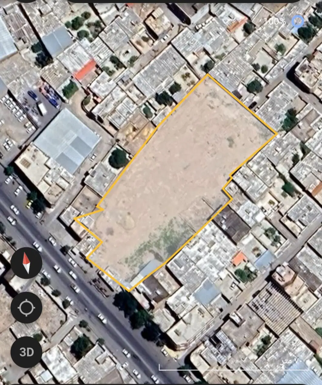 زمین مرکز شهر  تربت حیدریه ۱۷۴ متر با دهنه ۱۱