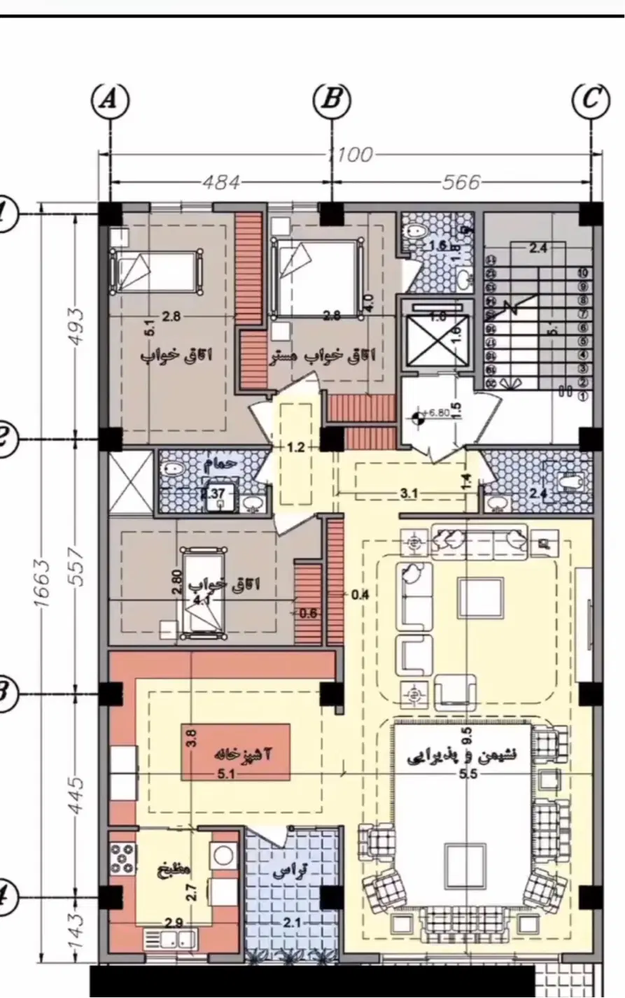 زمین جنوبی با موقعیتی عالی و قسمت مناسب