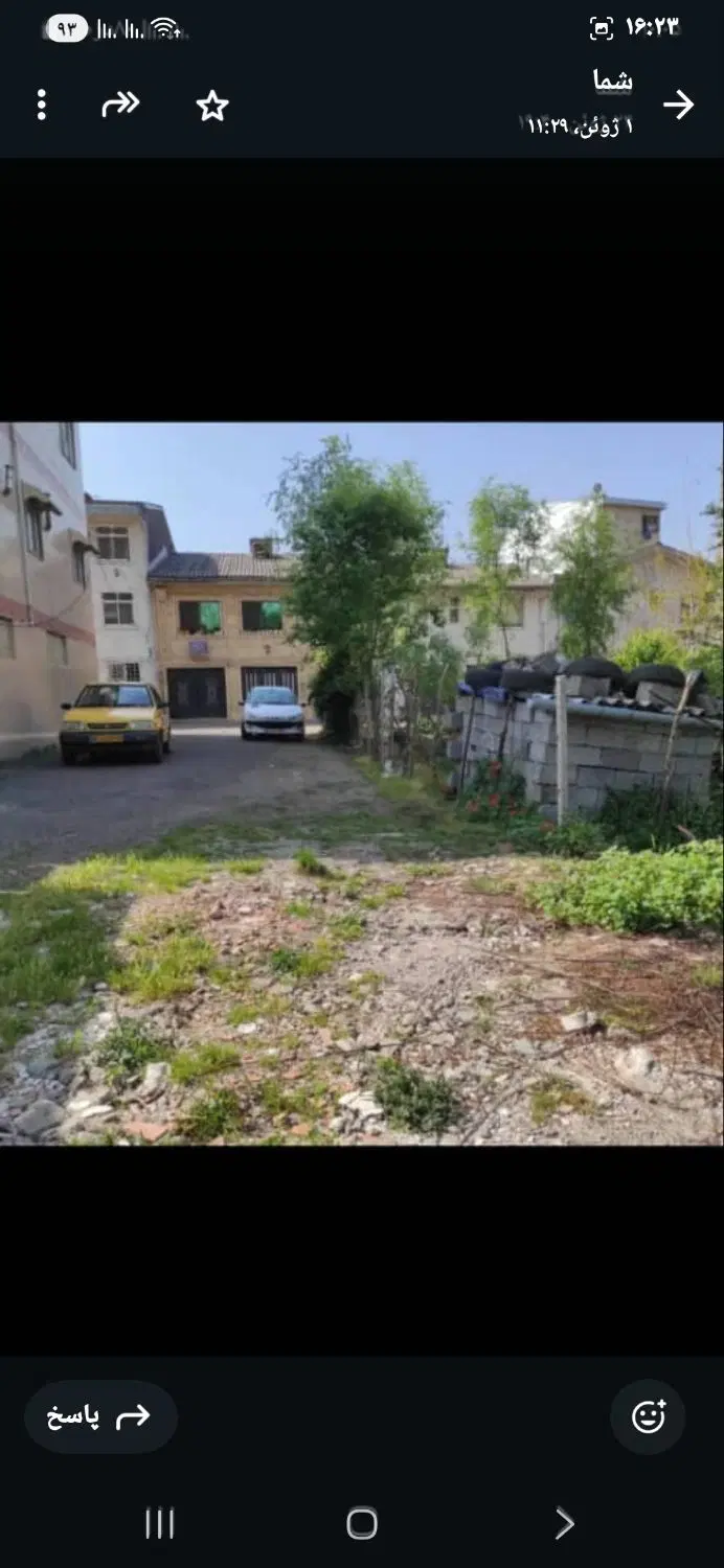 فروش زمین درکوی زمانی