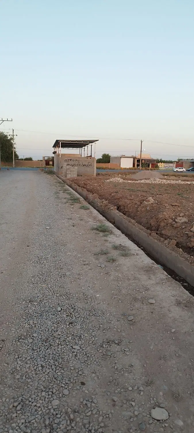 زمین باغچه ویلایی 400متر جاده اصلی بنجعفر