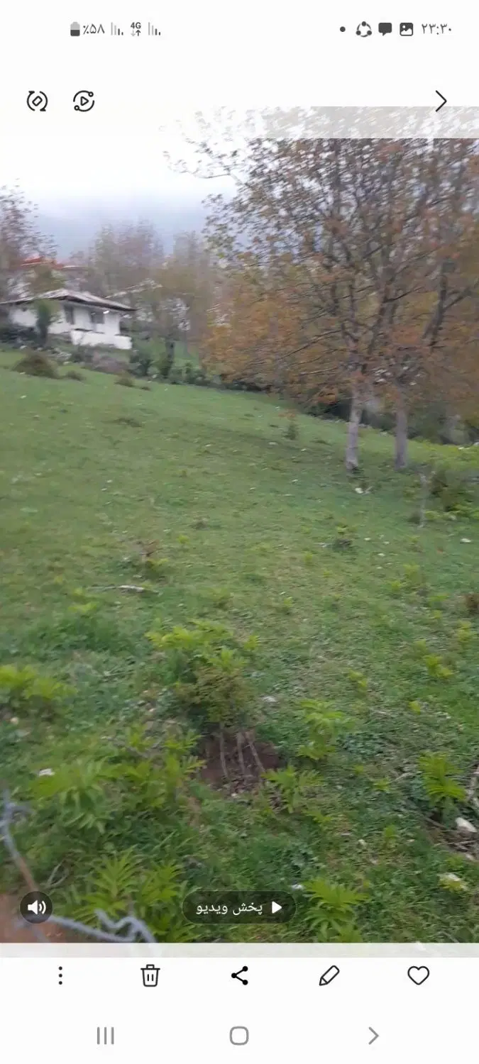 ۱۳۰۰ متر زمین دور محصور در روستای  ییلاق اندل