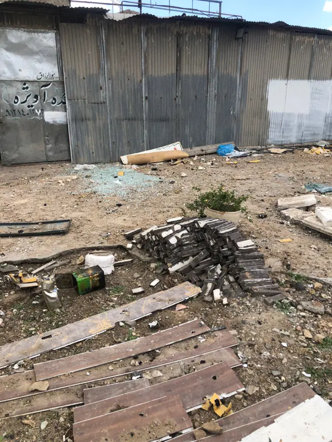 محوطه گاراژ قطعه زمین انبار برای اجاره