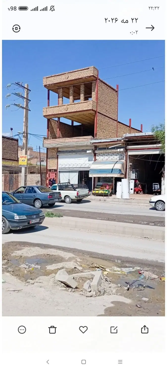 ساختمان تجاری و مسکونی .بر خیابان بادکی