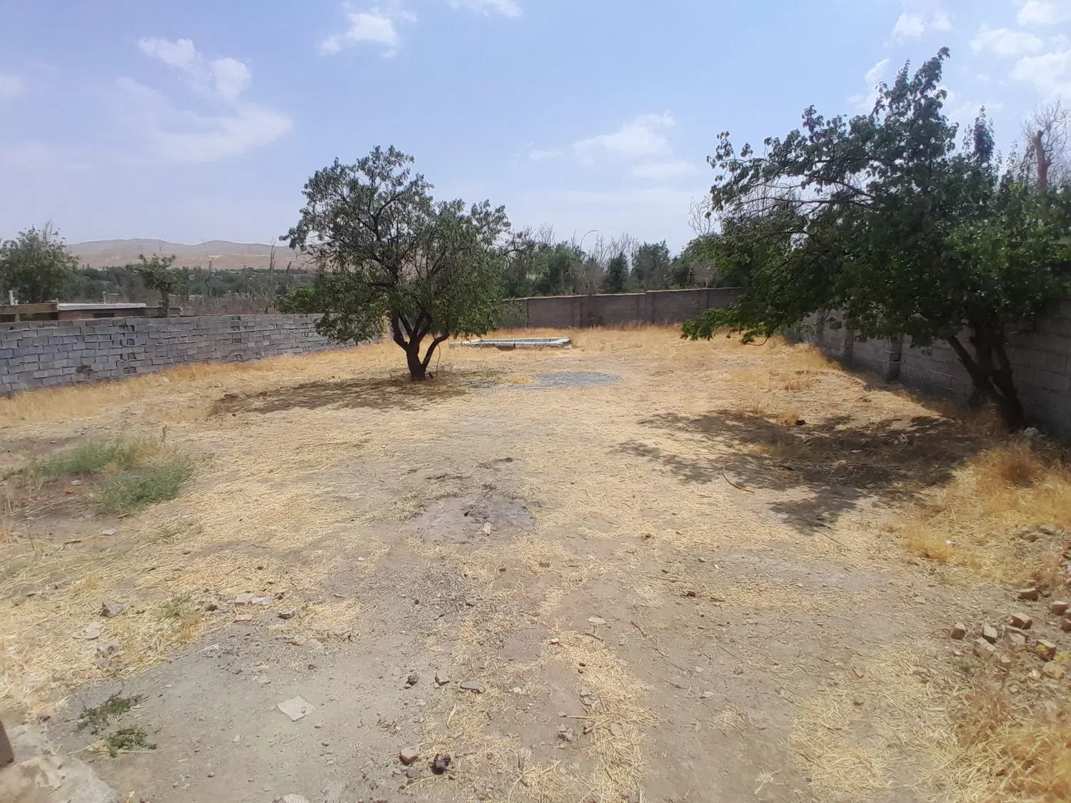 زمین باغی ۴ دیواری_سنگستان