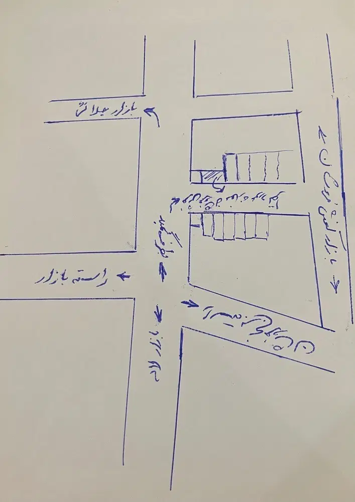 یک باب مغازه در بازار سرپوشیده اردبیل