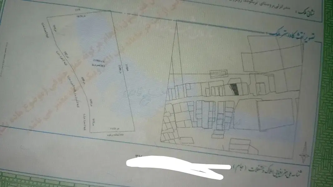زمین ۵۰۰ متری بر جاده اصلی