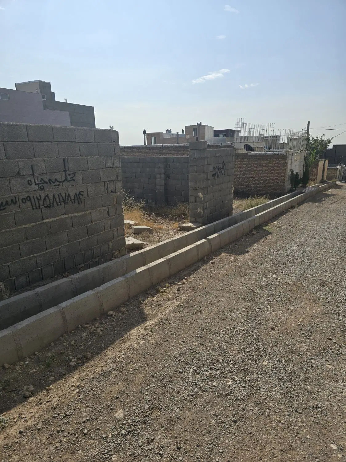۷۵۰ متر داخل بافت رشتقون دیوار کشی شده