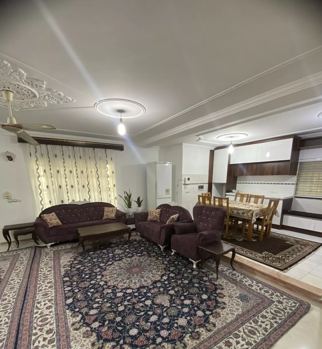 اجاره ۱۲۰متری ۲خواب تمیز مرتب