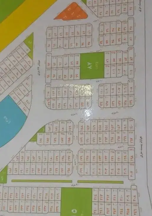 ۱۸۰ متر زمین شهرک شاهد ازادگان