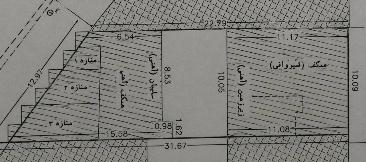 فروش ملک شش‌دانگ عرصه و اعیان واقع در خیابان مطهری