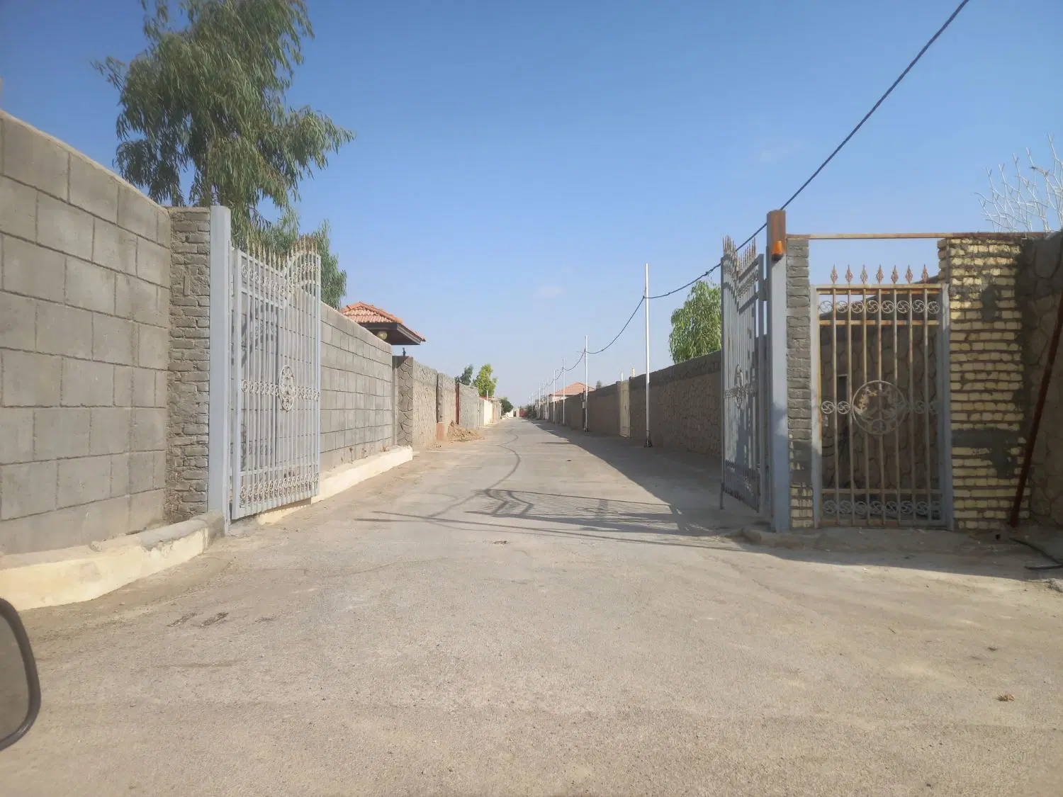 چهاردیواری باغی با برق و سند شرق اصفهان