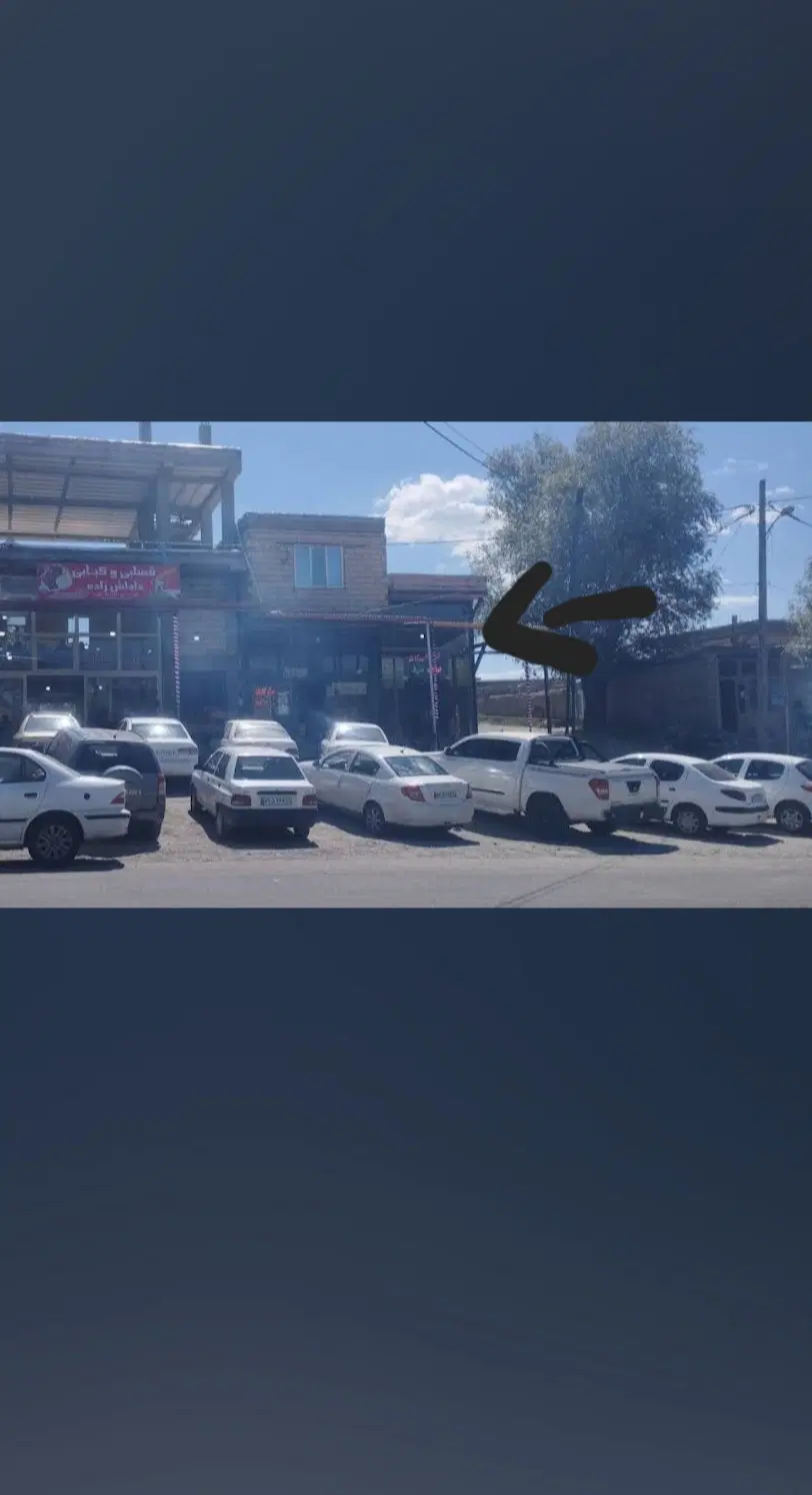 مغازه وپشت مغازه دوبر جاده اصلی اهر و تبریز