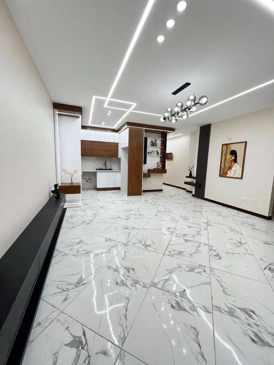 ۷۵متر نوساز_اسانسور_پارکینگ_سندتکبرگ_فول دیزاین