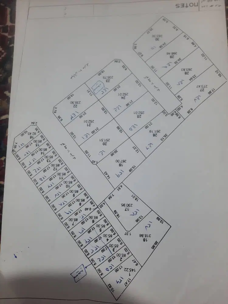 زمین ۲۳۵متری جاده پریشان ورودی بیمارستان جدید