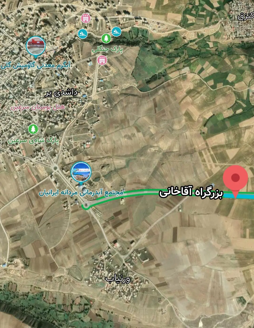 ۶۷۰۰ متر زمین بر جاده در سرعین با مجوز ساخت هتل