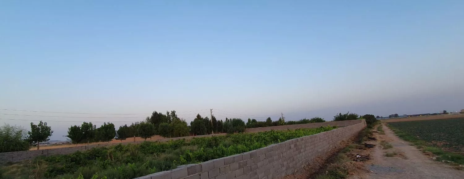 باغچه زمین چهار دیواری ۵۰۰ متری با میوه ورامین