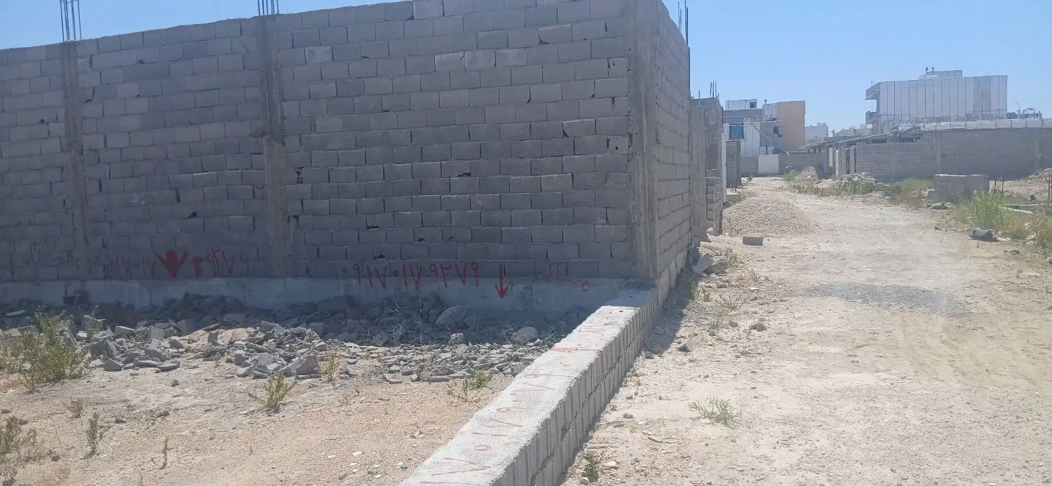 ۱۰۰ متر زمین بوشهر سرتل گرد۲۵